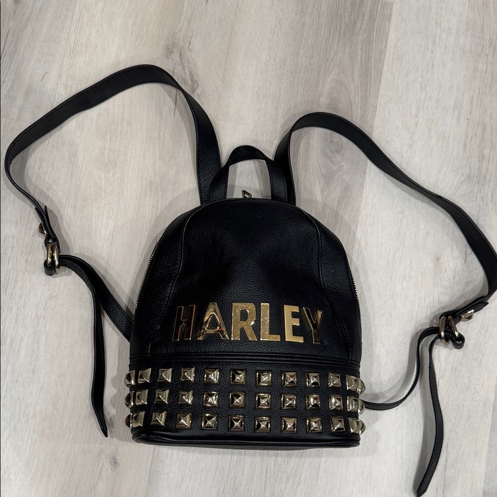 Harley-Davidson Black and Gold Women's Backpack